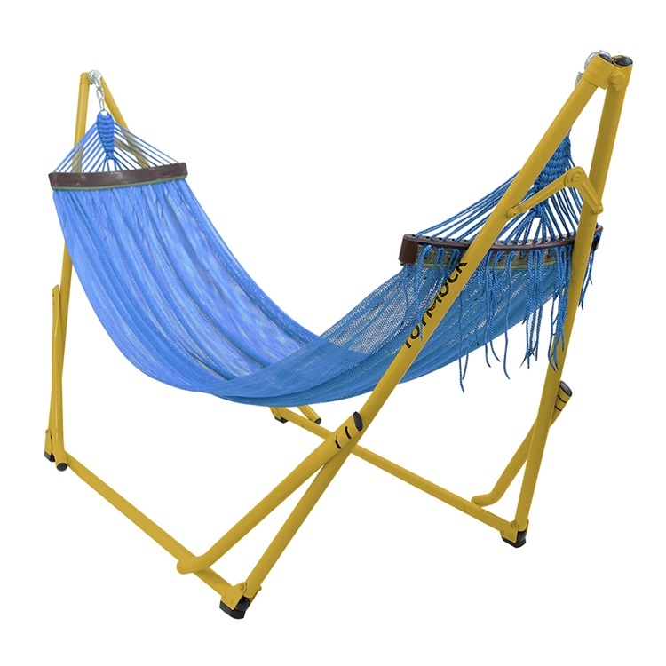 Toymock 折疊收納式吊床-正常版-Yellowx BLUE