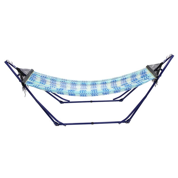 Toymock 折疊收納式吊床-正常版-Navy Chimayo Pattern