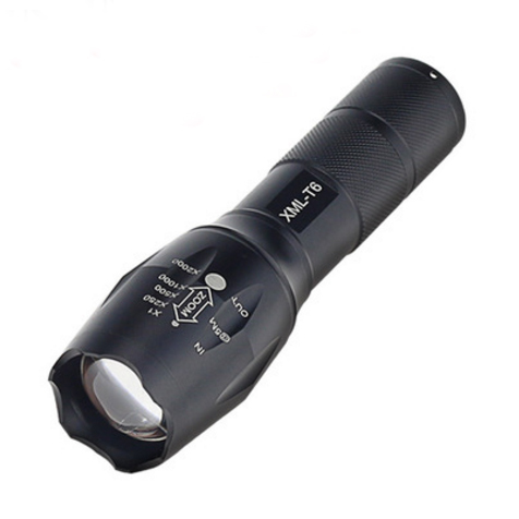 CREE XM-L L2 T6強光變焦電筒套裝 (連充電池,充電器,AAA電池適配器,防潑濺水膠盒)