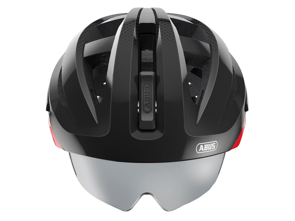 bicycle helmet with retractable visor