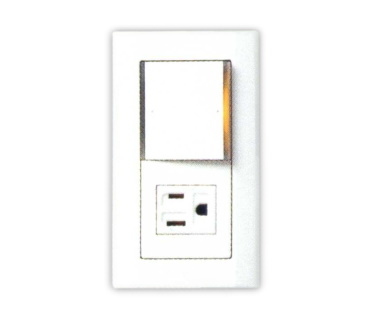 國際牌 DECO LITE 一開關接地單插座 WTDFP4308