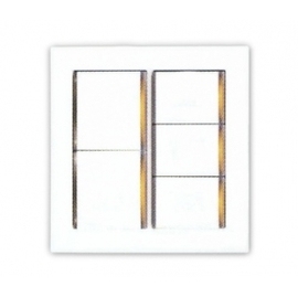 國際牌 DECO LITE 五開附蓋板(大面板螢光開關) WTDFP5552K