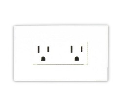 國際牌 DECO LITE 5.5mm2絞線用瞬瞬附接地雙插座 WTDFP151236