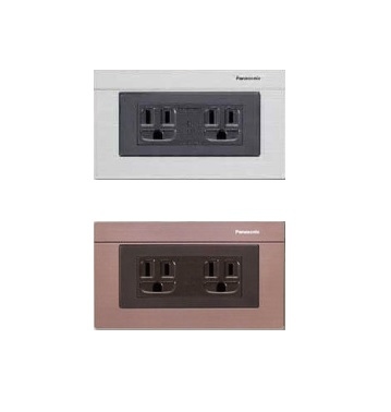 國際牌 GLATIMA 雙插座接地附蓋板 5.5絞線用 WTGFP15126S/WTGFP15126A