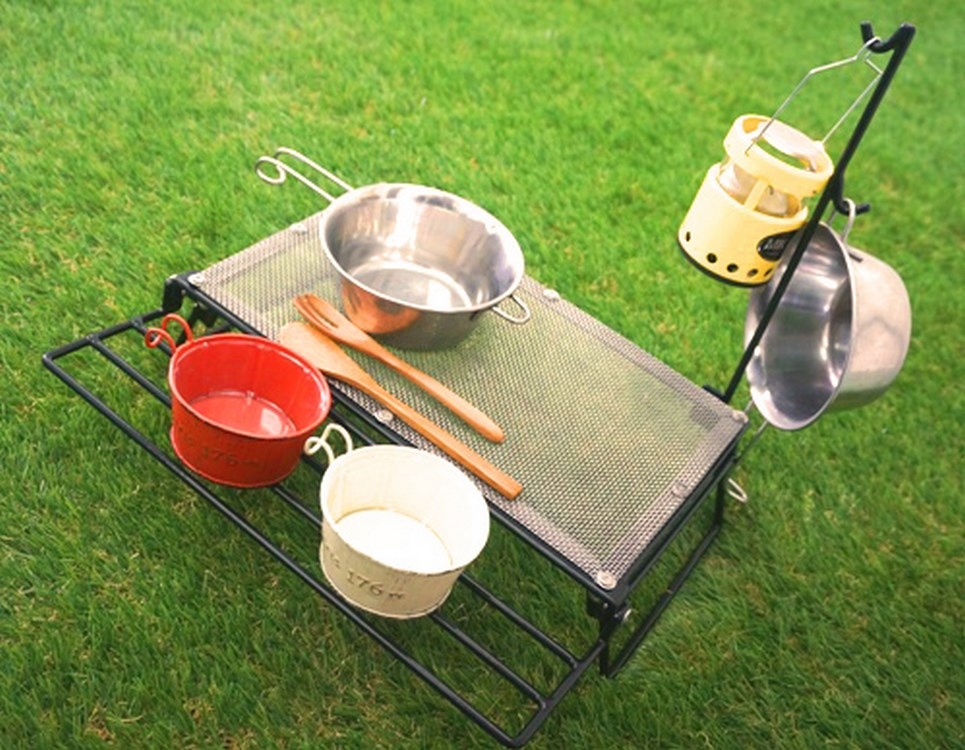 Wire mesh solo table <ワイヤーメッシュ・ソロテーブル＞絲網單人低桌