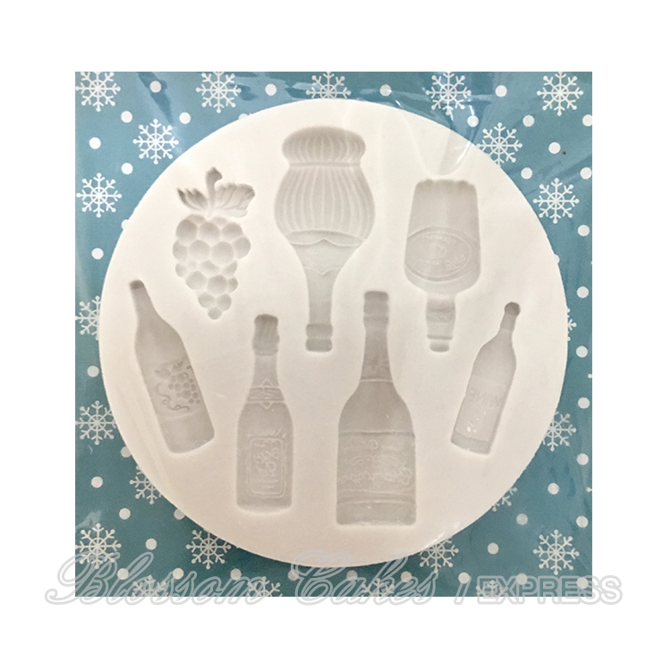 'Assorted Bottles' Sugarcraft Silicone Mould