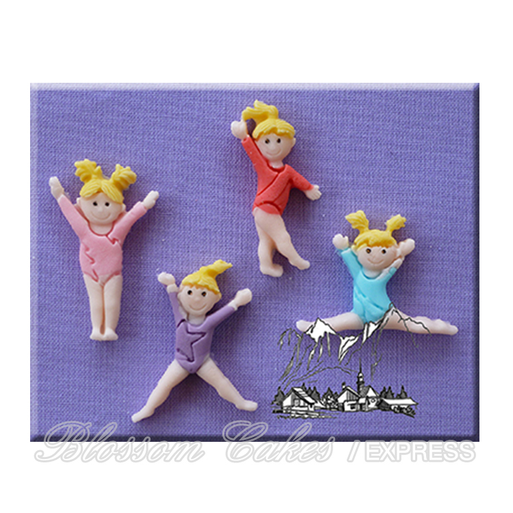 'Gymnasts' Sugarcraft Silicone Mould