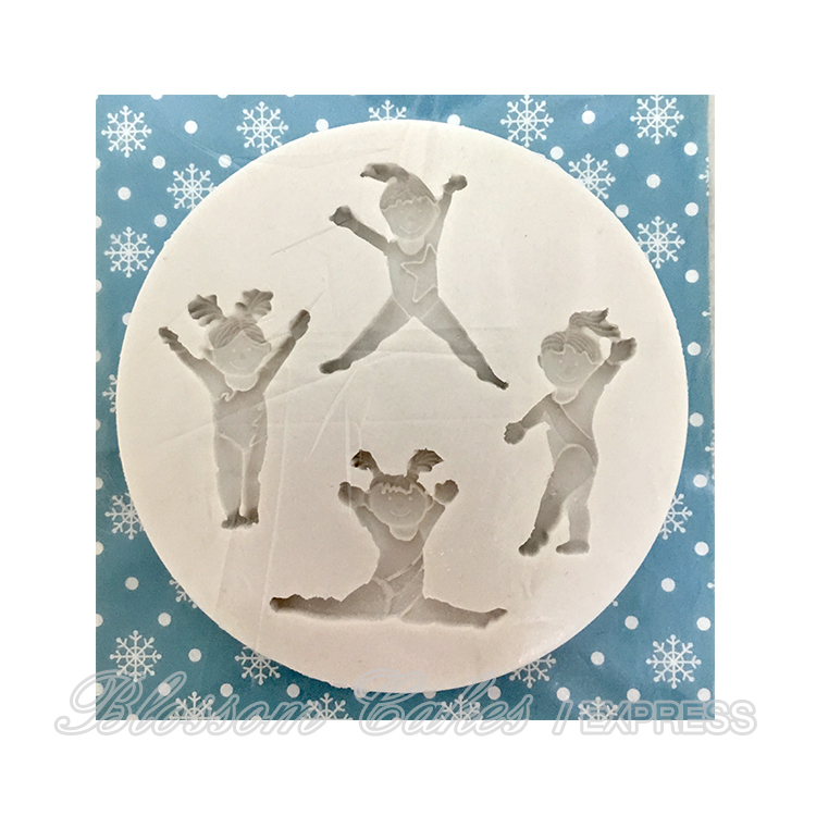 'Gymnasts' Sugarcraft Silicone Mould