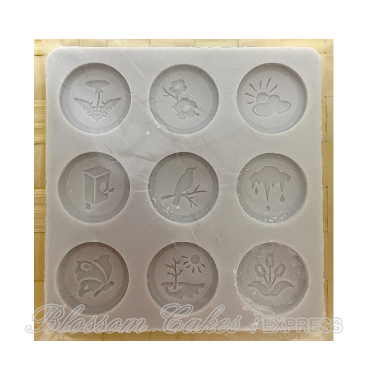 'Buttons - Spring' Sugarcraft Silicone Mould