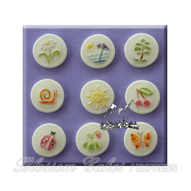 'Buttons - Summer' Sugarcraft Silicone Mould