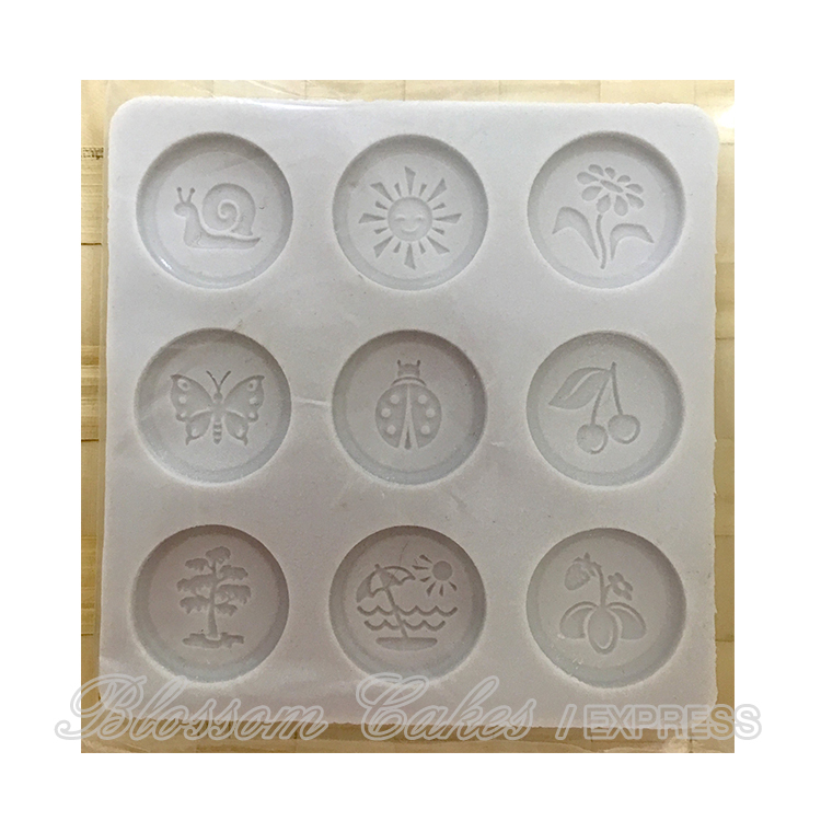 'Buttons - Summer' Sugarcraft Silicone Mould
