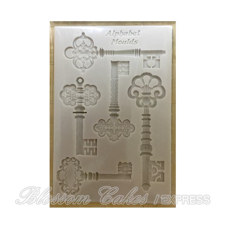 'Set of 5 Keys' Sugarcraft Silicone Mould