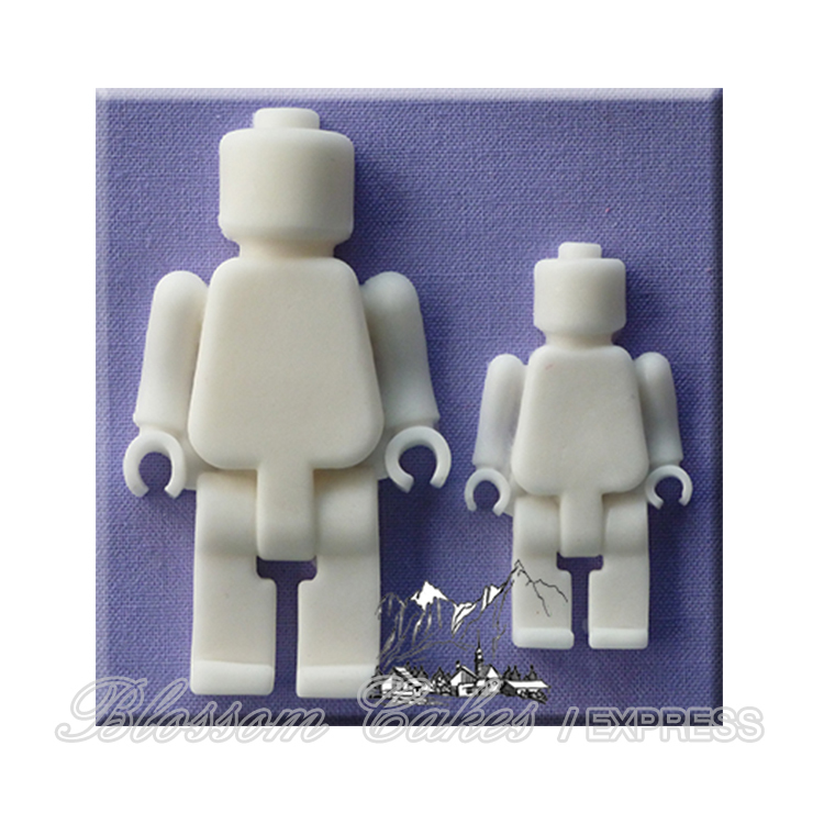 'Brick Men' Sugarcraft Silicone Mould