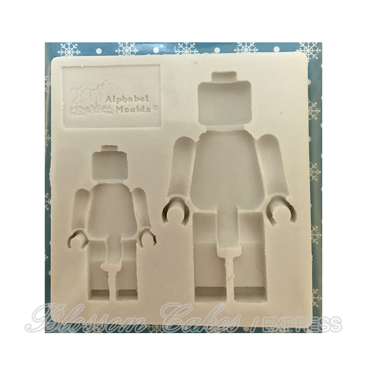 'Brick Men' Sugarcraft Silicone Mould
