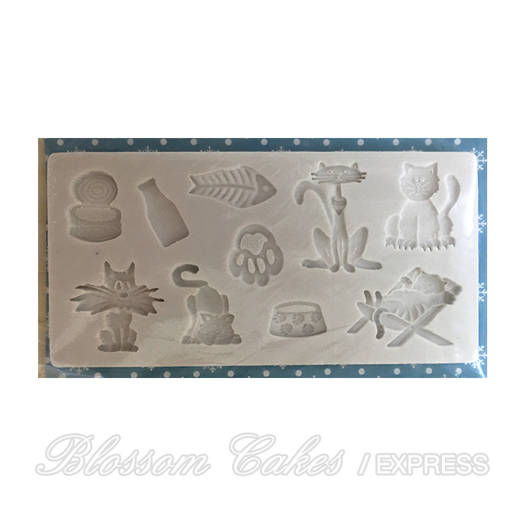 'Cats' Sugarcraft Silicone Mould
