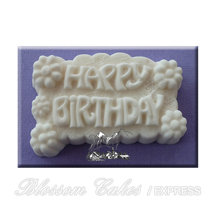'Happy Birthday' Sugarcraft Silicone Mould
