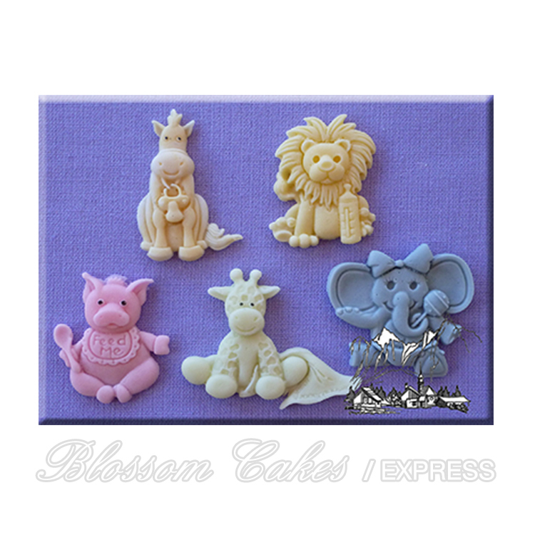 'Baby Animals' Sugarcraft Silicone Mould