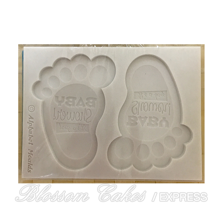 'Baby Shower Feet' Sugarcraft Silicone Mould