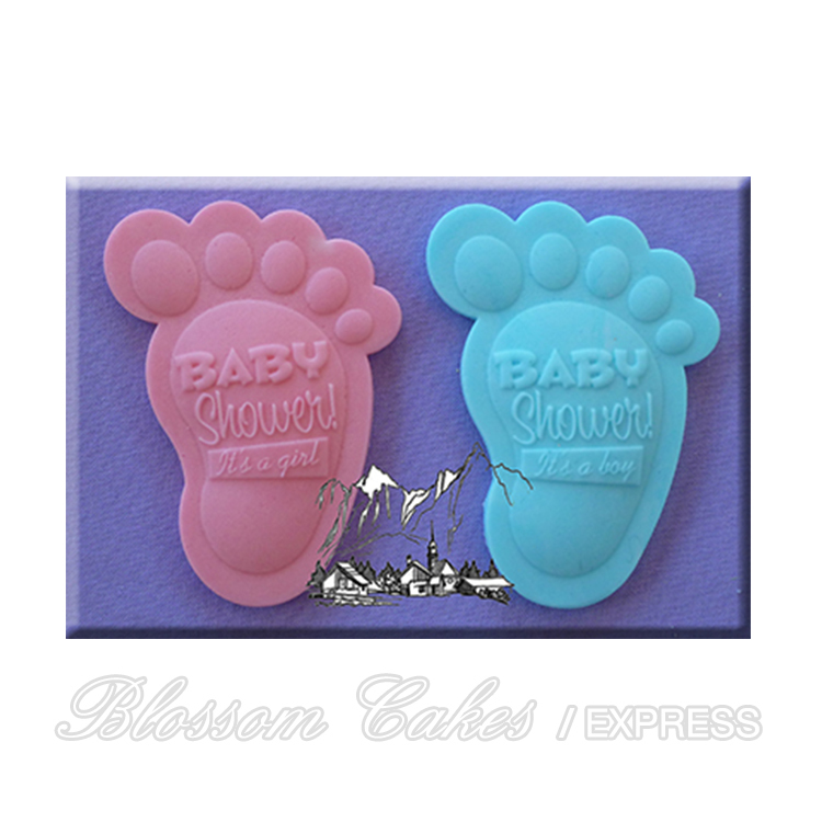 'Baby Shower Feet' Sugarcraft Silicone Mould
