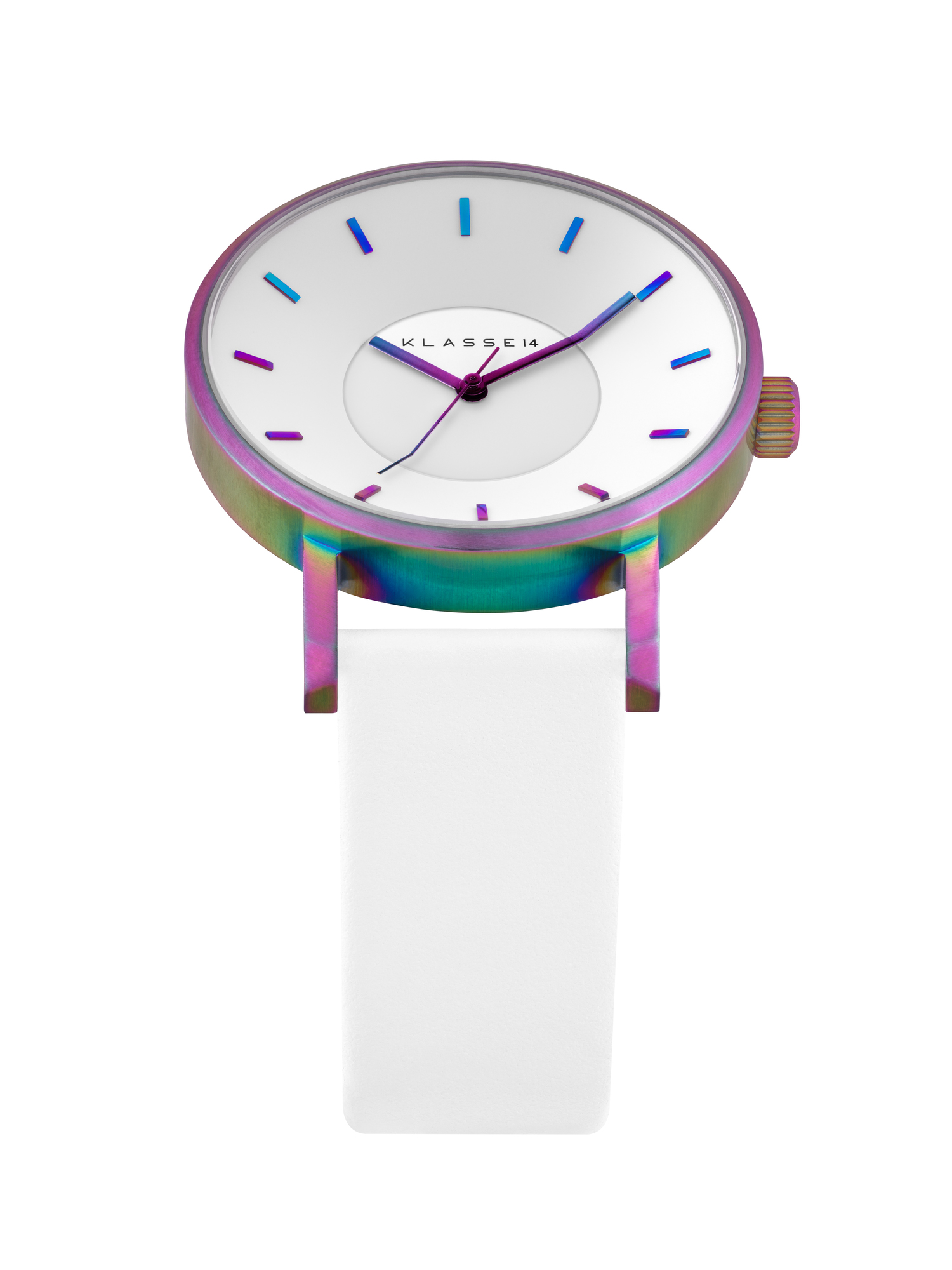 Volare Rainbow White / White Leather Strap