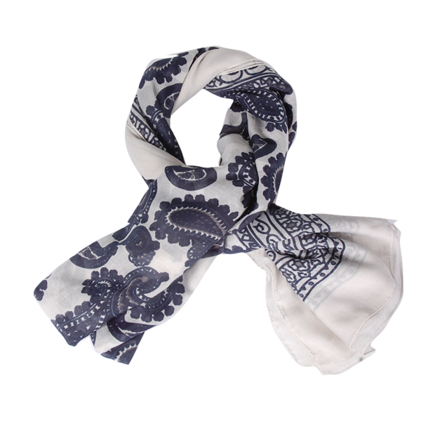 【Amarco】變形蟲印花圍巾