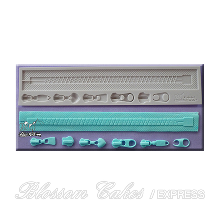 'Zip A with Toggles' Sugarcraft Silicone Mould