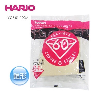 【咖啡濾紙】Hario 無漂白濾紙 1-2人份 VCF-01-110M