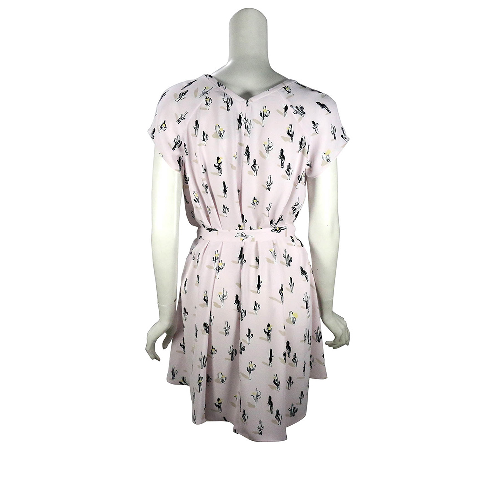 【KENZO】仙人掌圖案短袖洋裝(粉底) 2R002954F 34