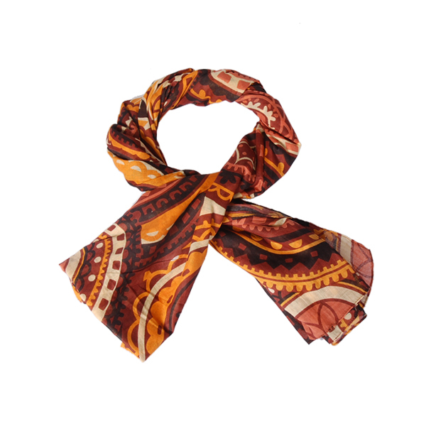 【Amarco】多重圓圈印花圍巾