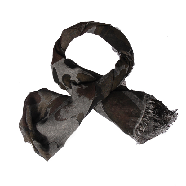 【Amarco】藝術花草義大利製圍巾