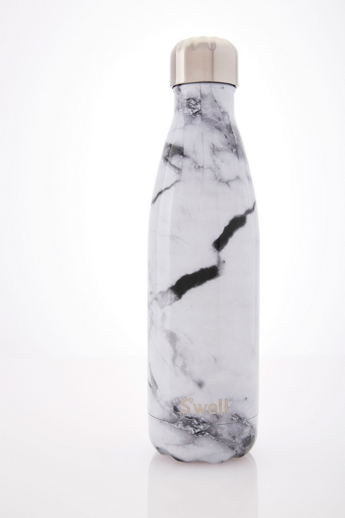 S'well Elements-White Marble-17oz-美國時尚不鏽鋼保冷.保溫瓶(500ml)