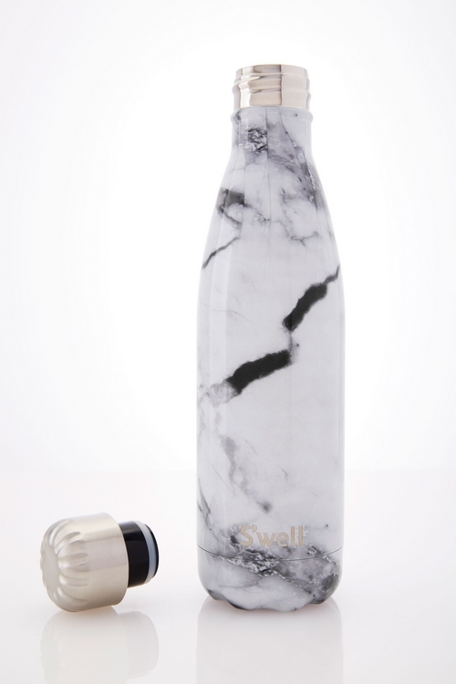 S'well Elements-White Marble-17oz-美國時尚不鏽鋼保冷.保溫瓶(500ml)