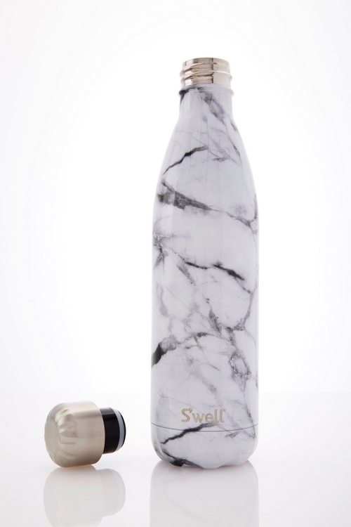 S'well Elements-White Marble-25oz-美國時尚不鏽鋼保冷.保溫瓶(750ml)
