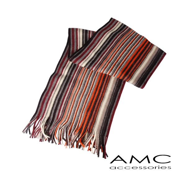 【Amarco】直條配色圍巾