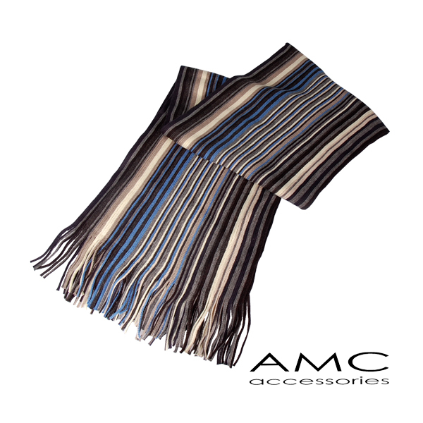 【Amarco】直條配色圍巾