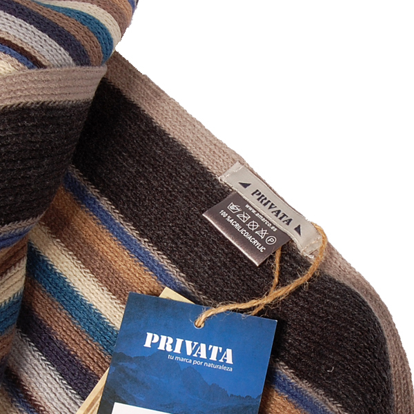 【Amarco】同色系粗細直條圍巾