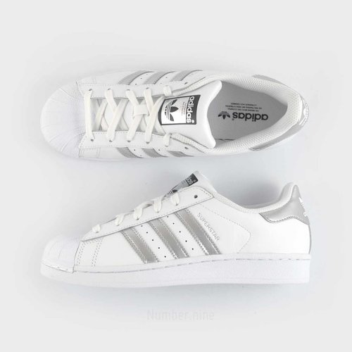 adidas originals superstar kids silver