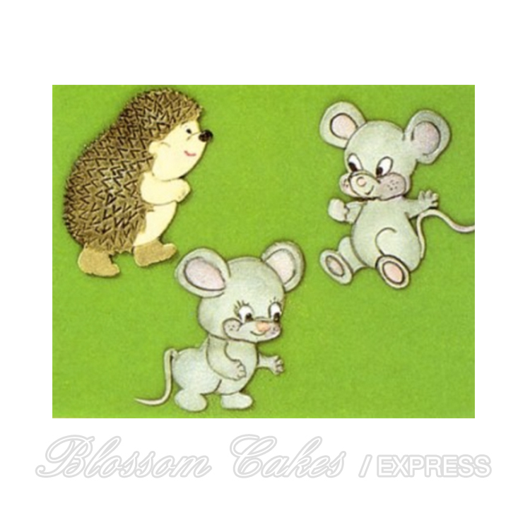 'Mice & Hedgehog' Patchwork Cutters