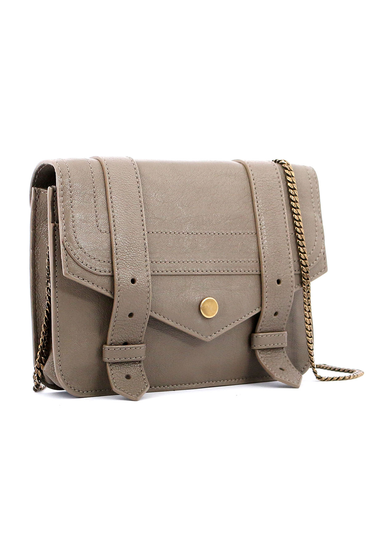 【Proenza Schouler】黑(BALCK)長夾式鏈帶斜背手拿包