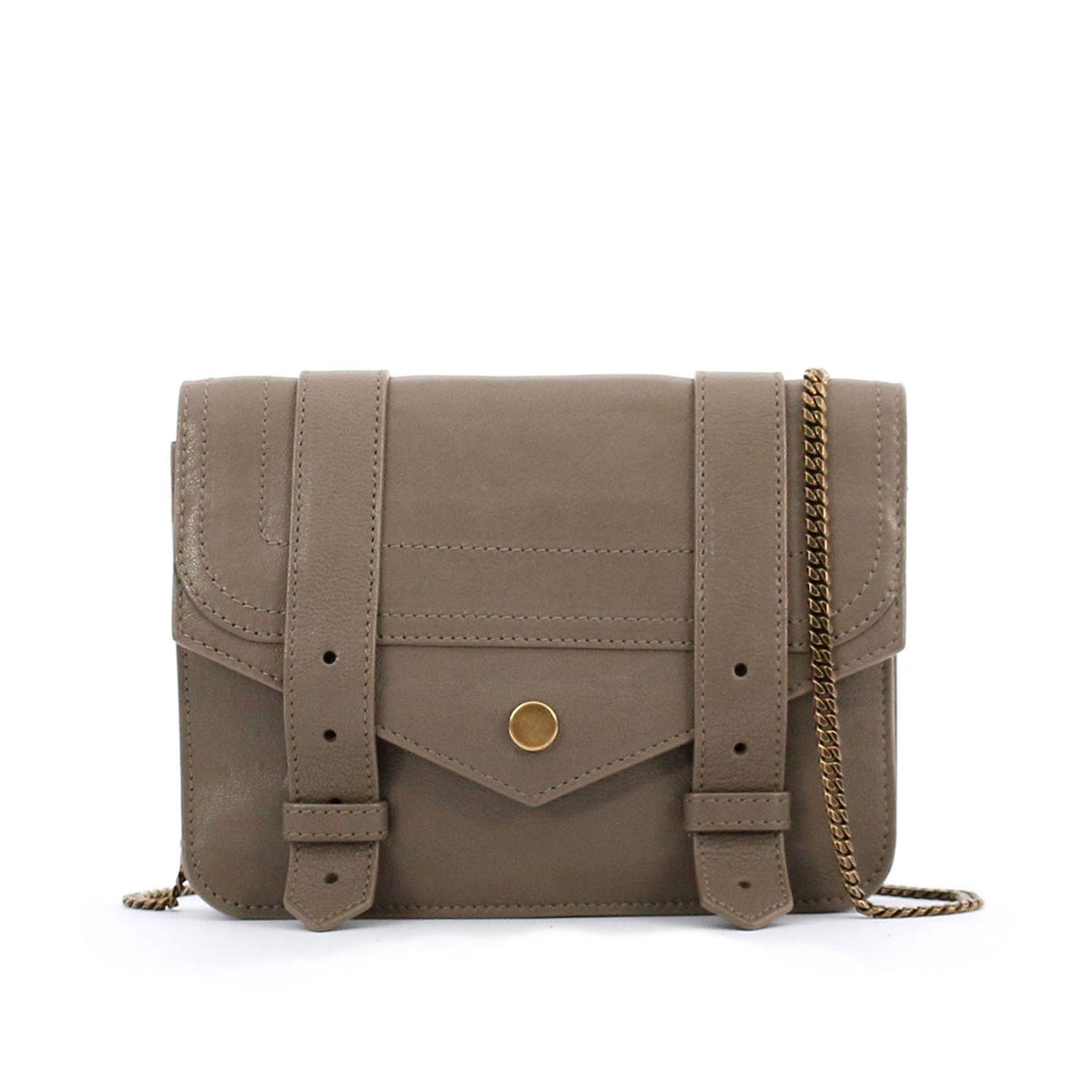 【Proenza Schouler】黑(BALCK)長夾式鏈帶斜背手拿包