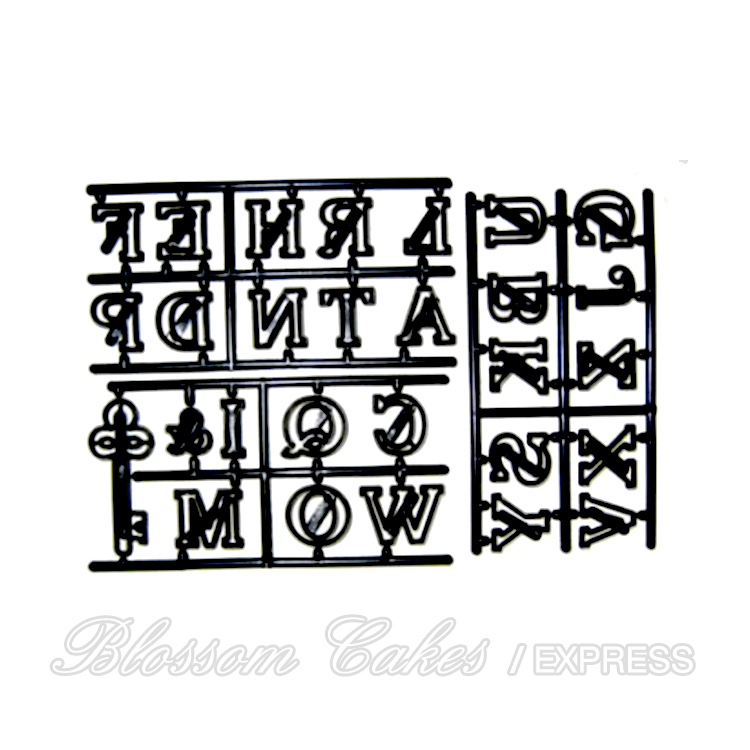 'Large Alphabet & Key' Patchwork Cutters