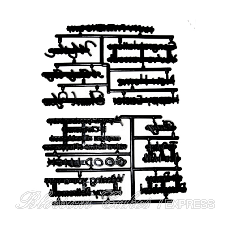 'Assorted Celebration Lettering' Patchwork Embossors