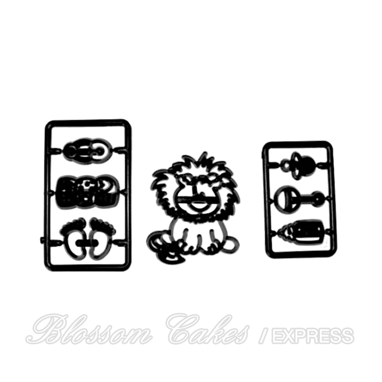 'Baby Lion & Nursery Items' Patchwork Cutters