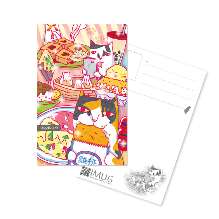 Mix Cats-米克斯貓 - 明信片 - 小吃