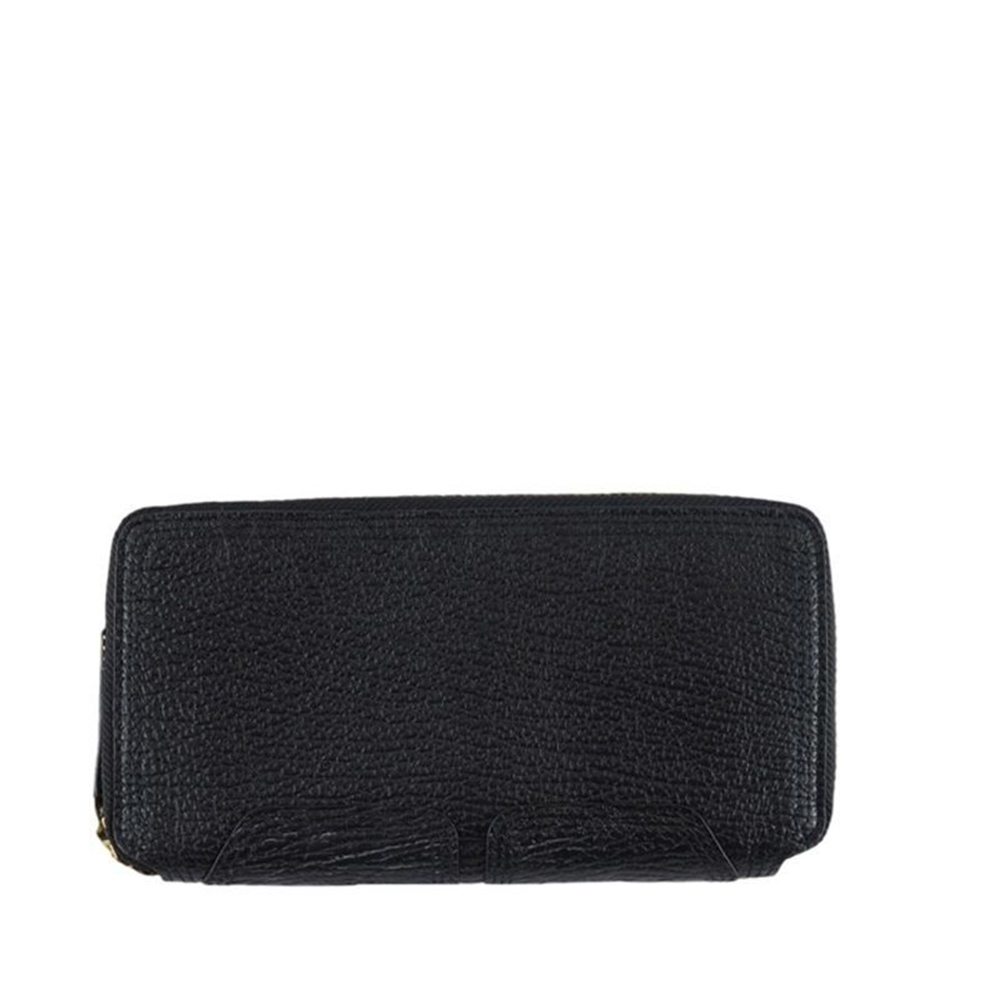 【3.1 PHILLIP LIM】牛皮ㄇ型全開多功能大夾 (黑色)  AR130824 BLACK