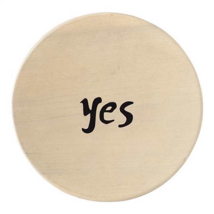 NODATE mug x Monro-KOTODAMA-PLATE(YES)-肯定自我圓形餐盤-YES