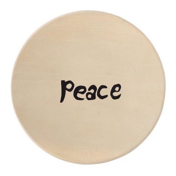 NODATE mug x Monro-KOTODAMA-PLATE(PEACE)-和平世界圓形餐盤-PEACE