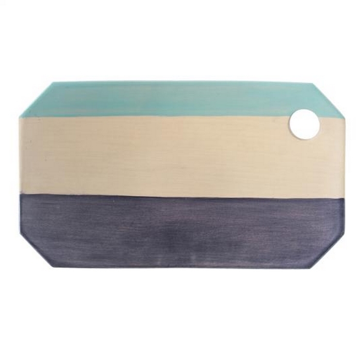 NODATE mug x Monro-HOLE-PLATE -SQUARE(BORDER)-三色框紋長方盤-BORDER