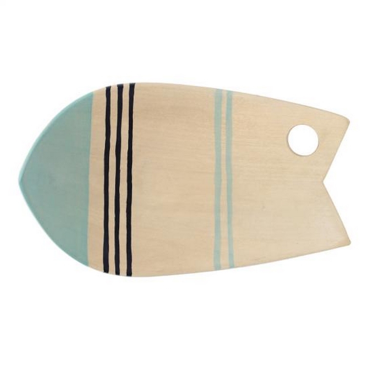 NODATE mug x Monro-HOLE-PLATE- FISH TALE (STRIPE)-魚的故事條紋盤-STRIPE