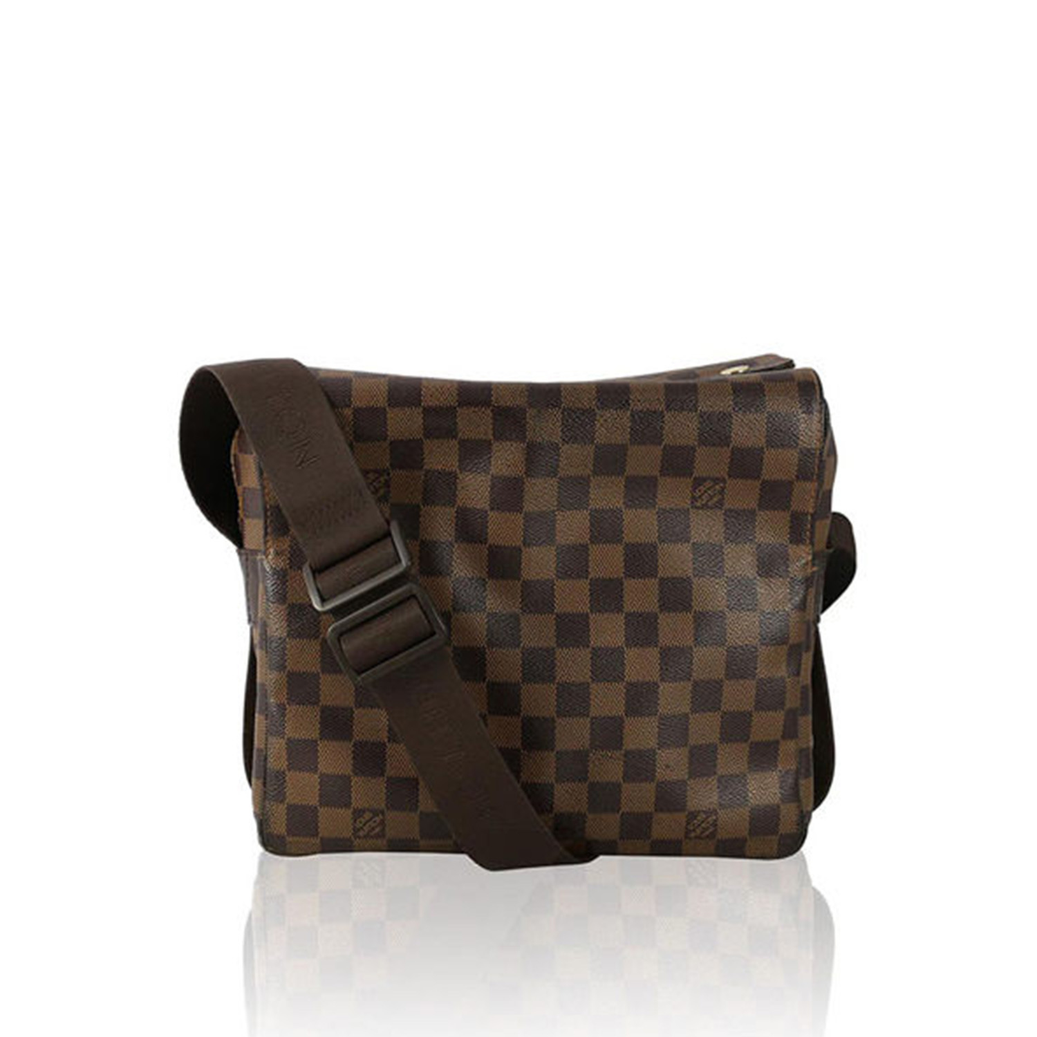 【Louis Vuitton】咖啡棋盤格上開斜背郵差包